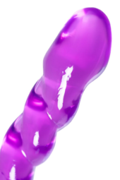 Фиолетовый двусторонний фаллоимитатор Tanza - 27,5 см. - 9