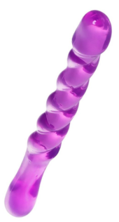 Фиолетовый двусторонний фаллоимитатор Tanza - 27,5 см. - 0
