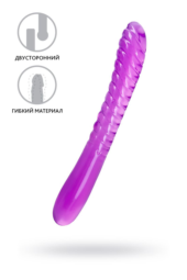 Фиолетовый двусторонний фаллоимитатор Frica - 23 см. - 1
