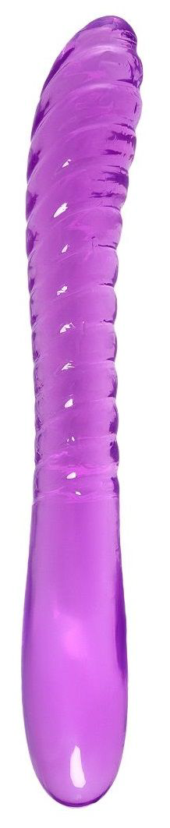 Фиолетовый двусторонний фаллоимитатор Frica - 23 см. - 0