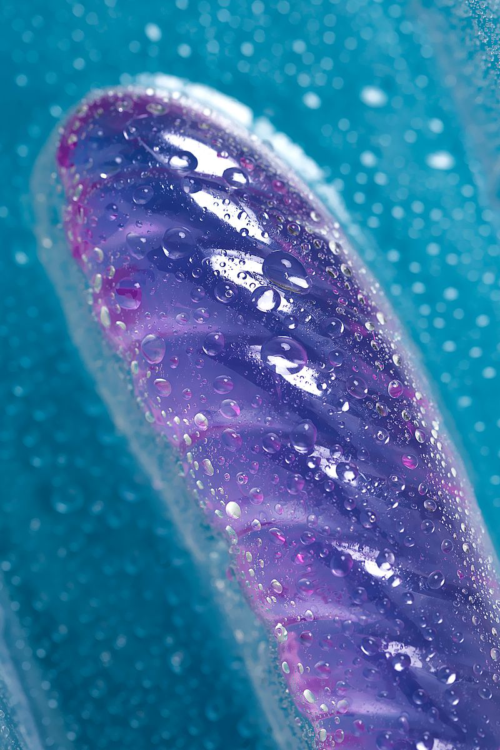 Фиолетовый двусторонний фаллоимитатор Frica - 23 см. - 11