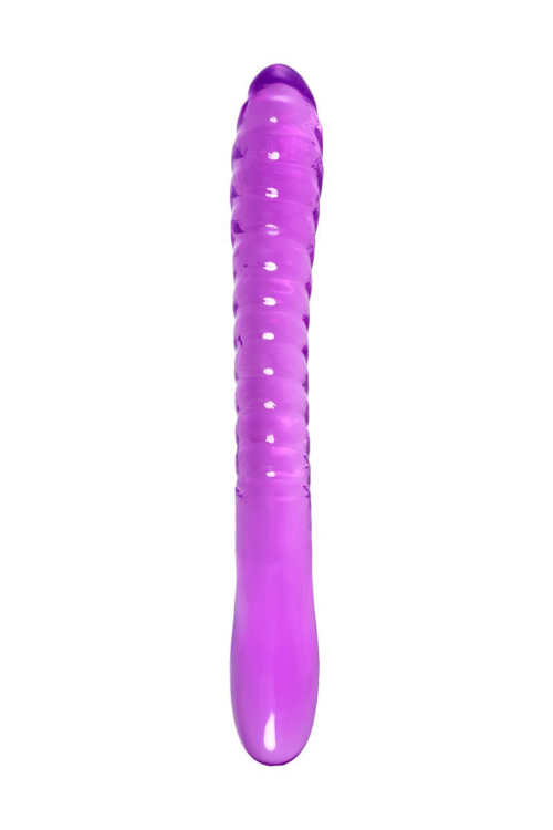 Фиолетовый двусторонний фаллоимитатор Frica - 23 см. - 2