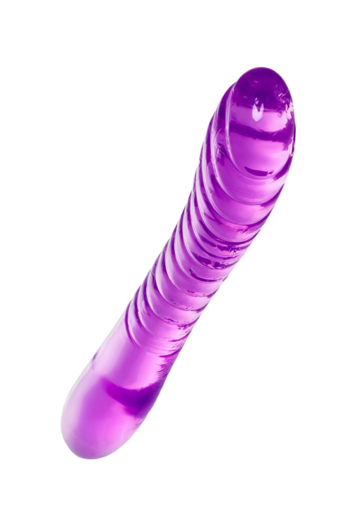Фиолетовый двусторонний фаллоимитатор Frica - 23 см. - 3