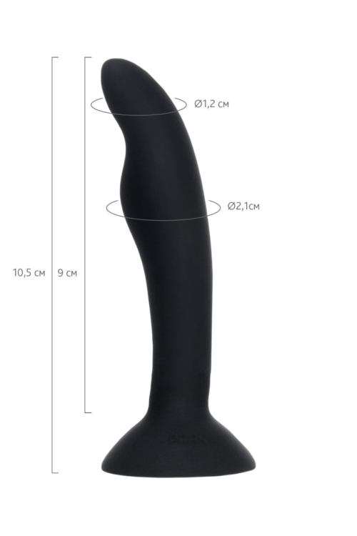 Черная анальная втулка Stroft - 10,5 см. - 7