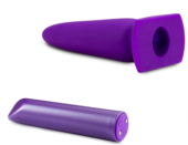Фиолетовый анальный вибромассажер B5 - 13,97 см. - 2