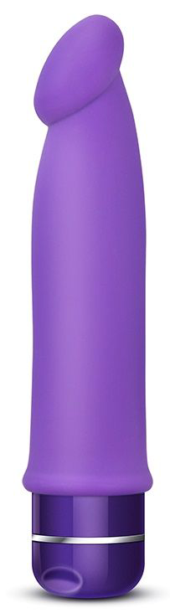 Фиолетовый вибромассажер Purity - 19 см. - 0
