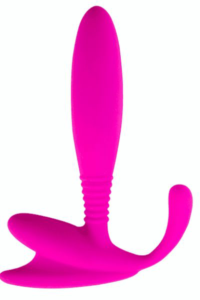 Розовый стимулятор простаты Beginner P-Spot Massager - 12 см. - 0