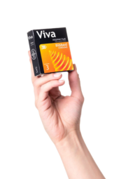 Ребристые презервативы VIVA Ribbed - 3 шт. - 6
