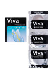 Ультратонкие презервативы VIVA Ultra Thin - 3 шт. - 5