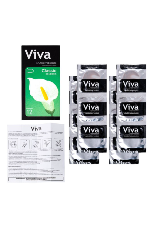 Классические презервативы VIVA Classic - 12 шт. - 5