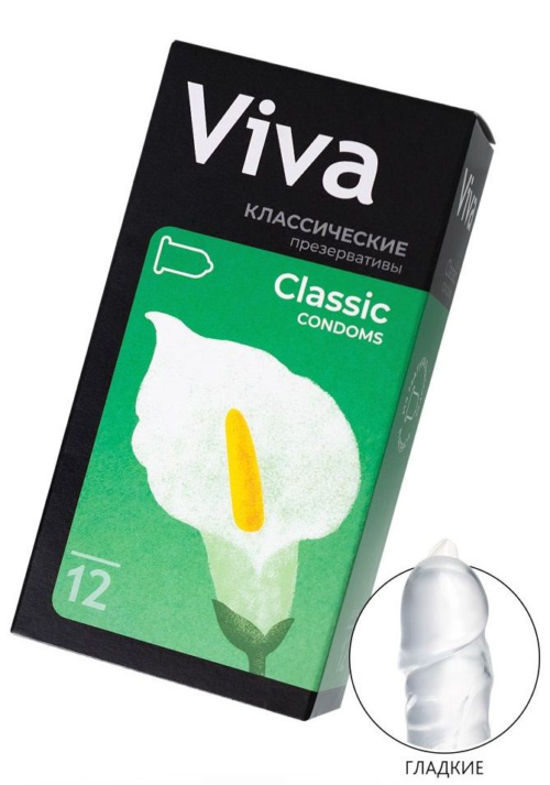 Классические презервативы VIVA Classic - 12 шт. - 0