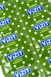 Презервативы с точечками VIZIT Dotted - 3 шт. - 9