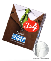 Презервативы с точечками VIZIT Dotted - 3 шт. - 0