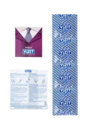 Ребристые презервативы VIZIT Ribbed - 3 шт. - 6