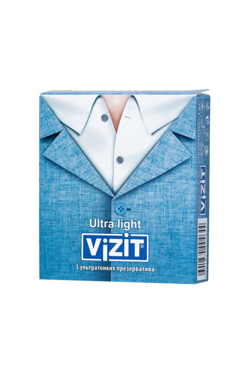 Ультратонкие презервативы VIZIT Ultra light - 3 шт. - 1