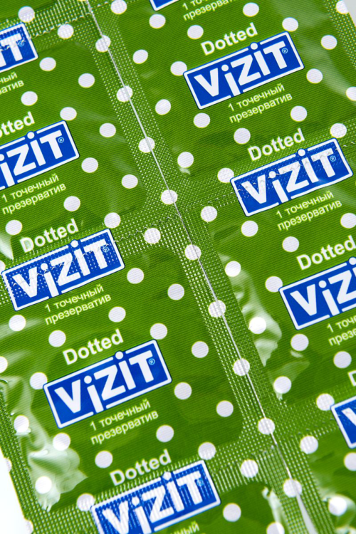 Презервативы с точечками VIZIT Dotted - 12 шт. - 9