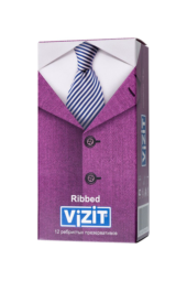 Ребристые презервативы VIZIT Ribbed - 12 шт. - 1