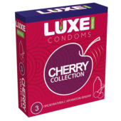 Презервативы с ароматом вишни LUXE Royal Cherry Collection - 3 шт. - 0