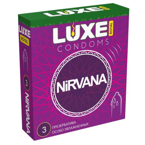 Презервативы с увеличенным количеством смазки LUXE Royal Nirvana - 3 шт. - 0