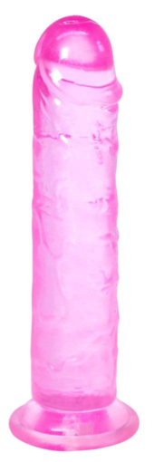Розовый фаллоимитатор Distortion - 18 см. - 0