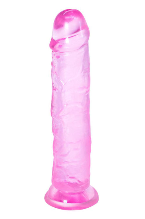 Розовый фаллоимитатор Distortion - 18 см. - 2