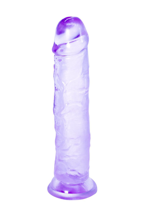 Фиолетовый фаллоимитатор Distortion - 18 см. - 1