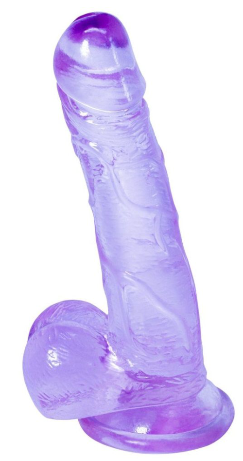 Фиолетовый фаллоимитатор Oxygen - 17,5 см. - 0