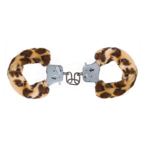 Наручники с леопардовым мехом Furry Fun Cuffs Leopard - 0