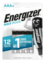 Батарейки Energizer MAX PLUS LR03/E92 AAA 1.5V - 4 шт. - 0