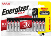 Батарейки Energizer MAX AAA/LR03 1.5V - 12 шт. - 0