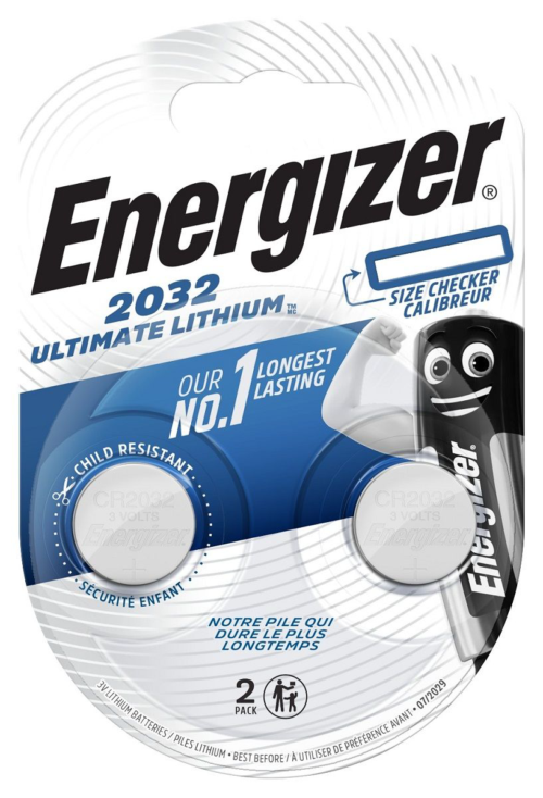 Батарейки Energizer Lithium CR2032 3V (таблетка) - 2 шт. - 0