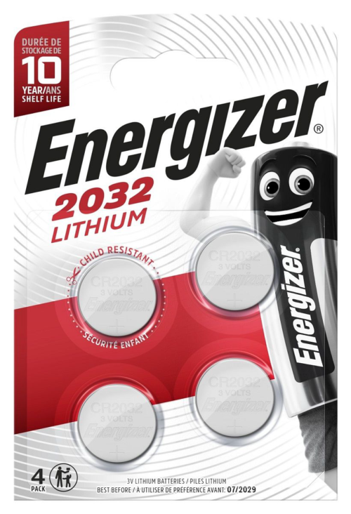 Батарейки Energizer Lithium CR2032 3V - 4 шт. - 0
