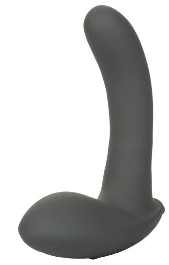 Серый стимулятор простаты Remote Control Inflatable Probe с вибрацией и функцией расширения - 11,5 см. - 0