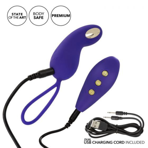 Фиолетовый вибротренажёр Кегеля с электростимуляцией Intimate E-Stimulator Remote Teaser - 3