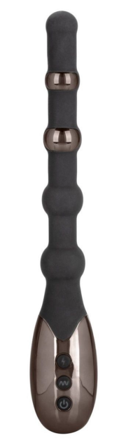 Черный анальный электростимулятор Volt Electro-Beads - 23,5 см. - 0