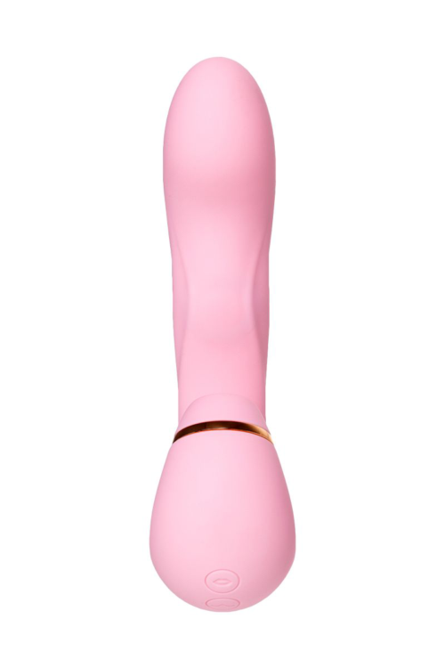 Нежно-розовый многофункциональный стимулятор клитора Juna - 15 см. - 2