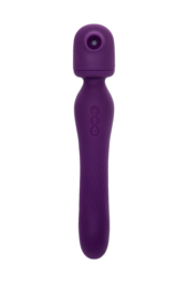 Фиолетовый универсальный стимулятор Kisom - 24 см. - 2