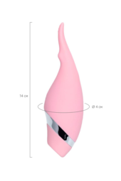 Розовый многофункциональный стимулятор Dahlia - 14 см. - 10