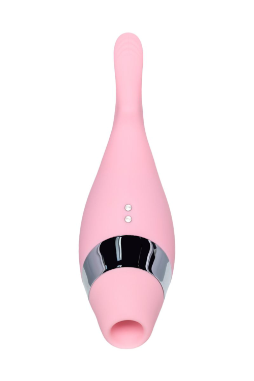 Розовый многофункциональный стимулятор Dahlia - 14 см. - 0