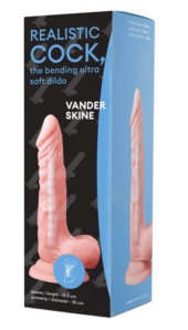 Телесный фаллоимитатор Vander Realistic Cock Bending Ultra Soft Dildo 7.1 - 15,5 см. - 0