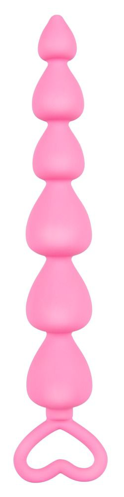 Розовая анальная цепочка Plip Plop - 17,5 см. - 0