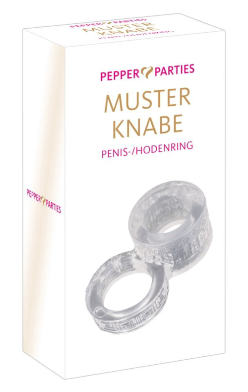 Прозрачное кольцо для пениса и мошонки MusterKnabe - 3