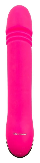 Ярко-розовый вибратор-кролик Stoss Stange - 23 см. - 3