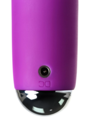 Фиолетовый вибратор с ресничками Anita - 18 см. - 11