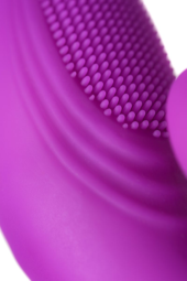 Фиолетовый вибратор с ресничками Anita - 18 см. - 13