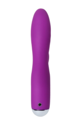 Фиолетовый вибратор с ресничками Anita - 18 см. - 3