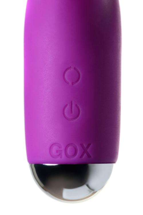 Фиолетовый вибратор с ресничками Anita - 18 см. - 12