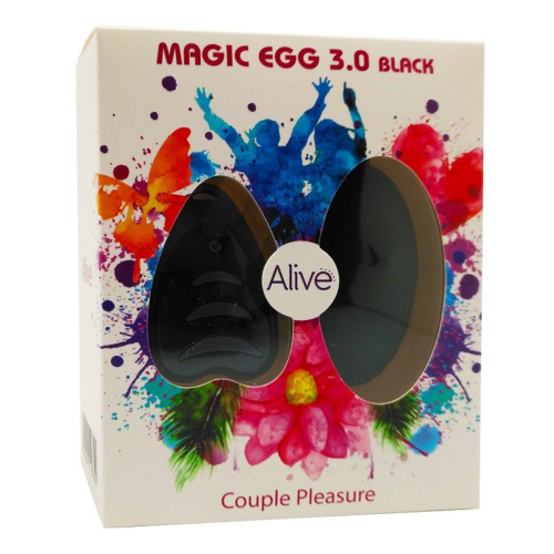 Черное виброяйцо Magic Egg 3.0 с пультом - 1