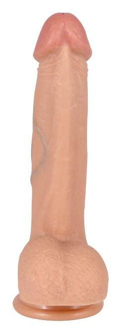 Телесный реалистичный фаллоимитатор REAL с трусиками для страпона - 23 см. - 3
