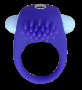 Фиолетовое эрекционное виброкольцо Yi Lian